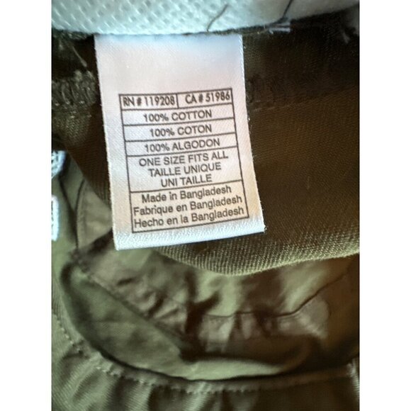 Adidas Olive Green Adjustable Baseball Cap With M Logo - Picture 7 of 7